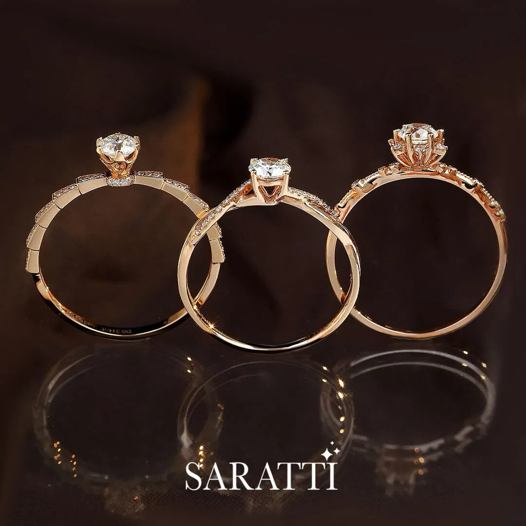 【 Amora 】Echelle d’Amour Diamond Engagement Ring
