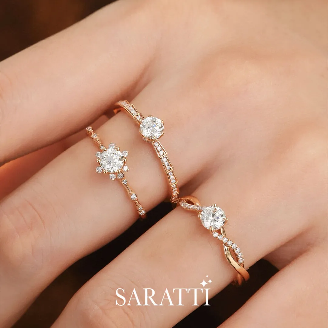 【 Amora 】Echelle d’Amour Diamond Engagement Ring