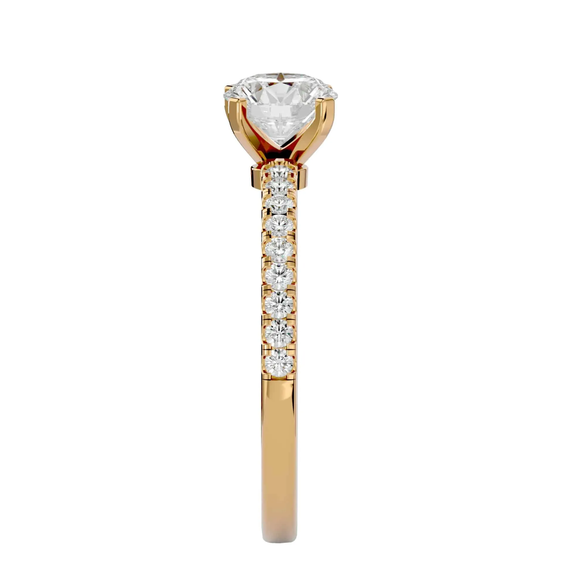1.23ct Simple Solitaire Diamond Engagement Ring