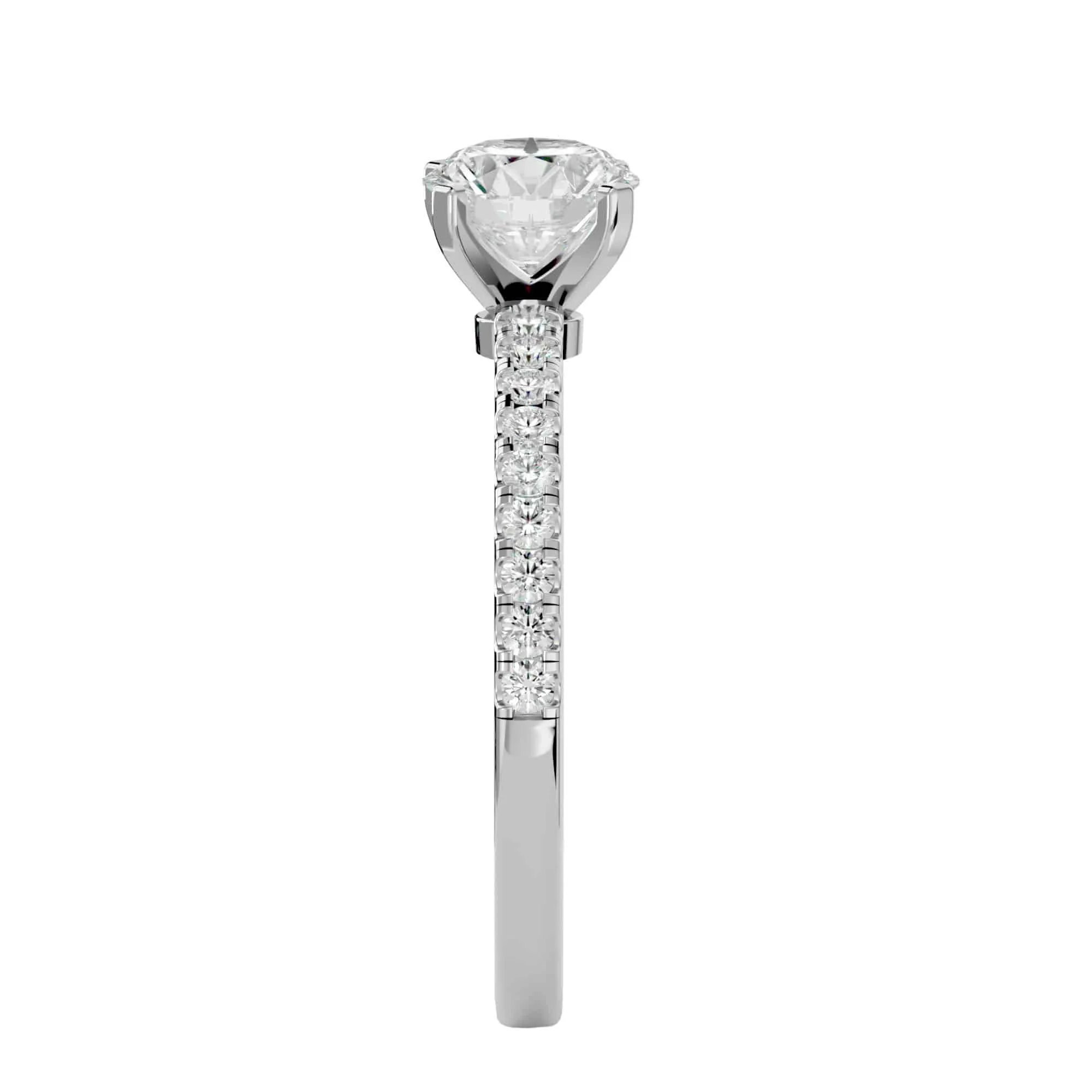 1.23ct Simple Solitaire Diamond Engagement Ring