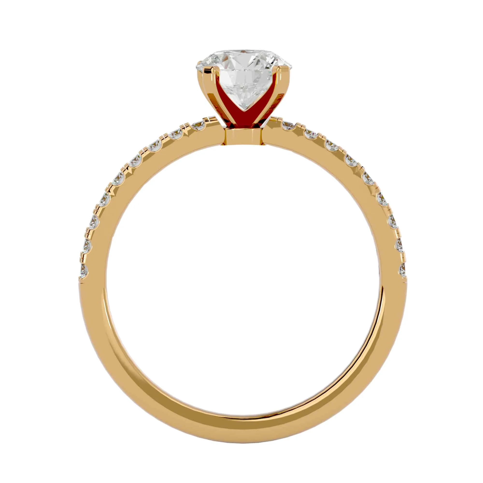 1.23ct Simple Solitaire Diamond Engagement Ring