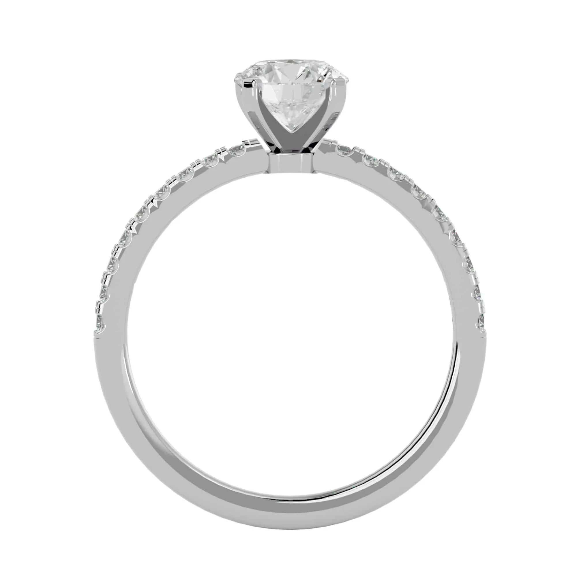 1.23ct Simple Solitaire Diamond Engagement Ring