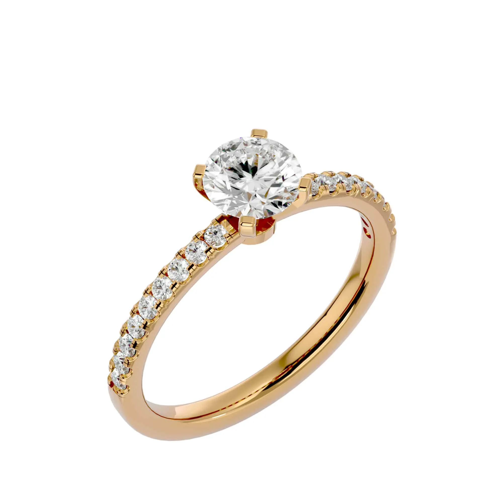 1.23ct Simple Solitaire Diamond Engagement Ring