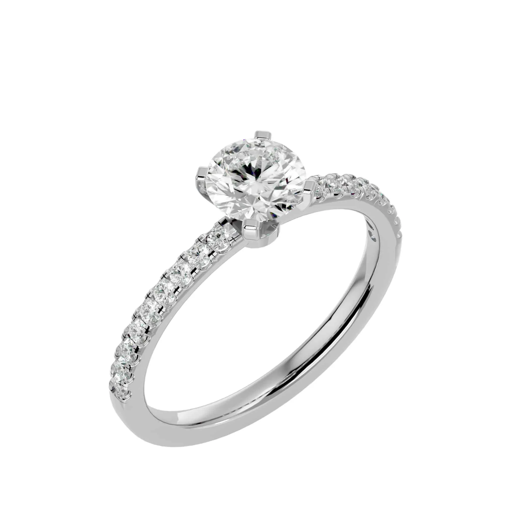 1.23ct Simple Solitaire Diamond Engagement Ring