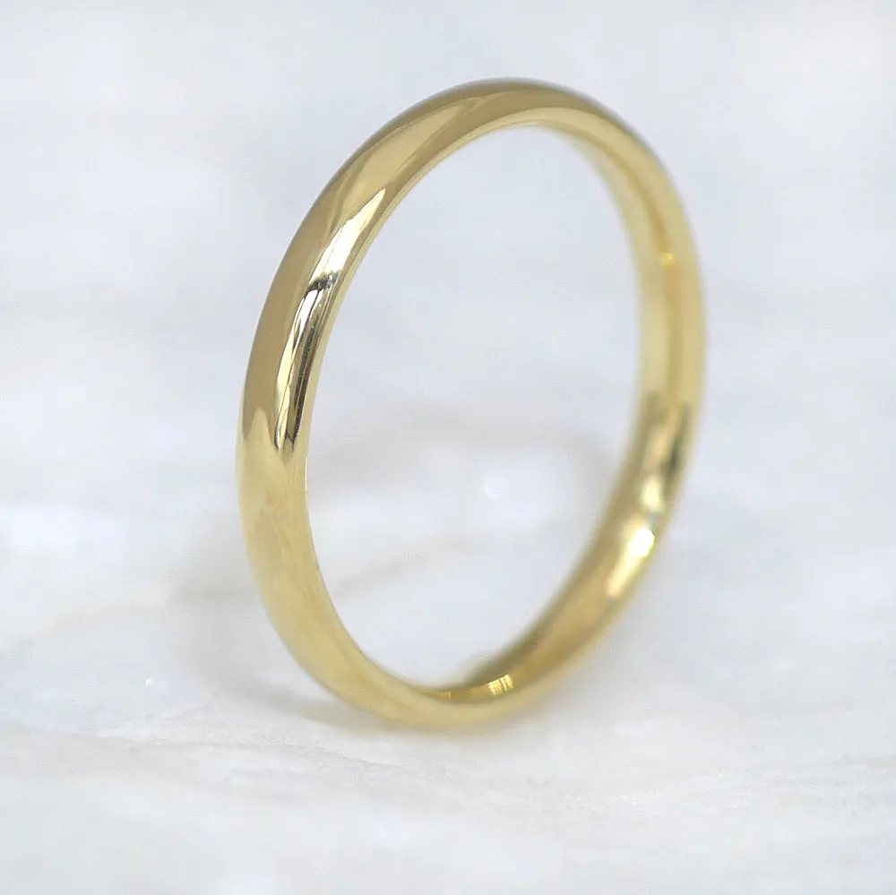 18ct Gold 2.5mm Comfort Fit Wedding Ring