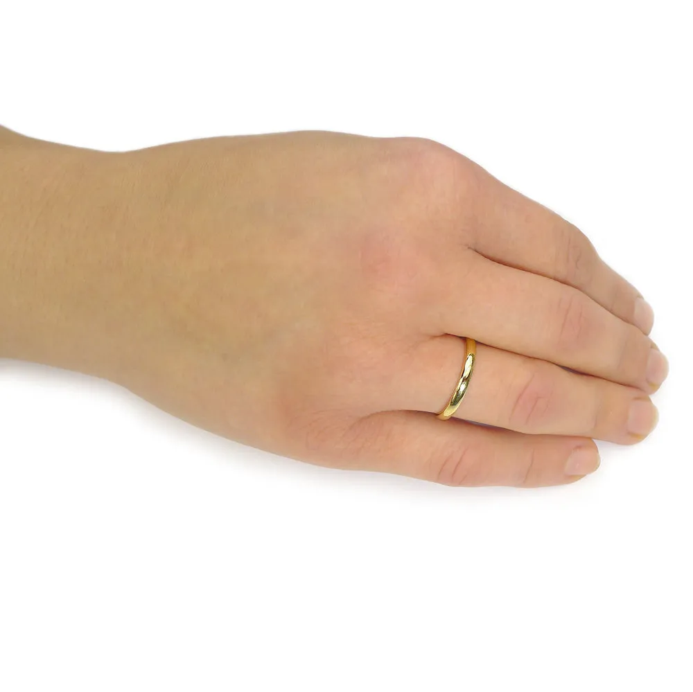 18ct Gold 2.5mm Comfort Fit Wedding Ring