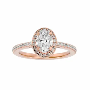 2.03ct Classic Oval Halo Engagement Ring