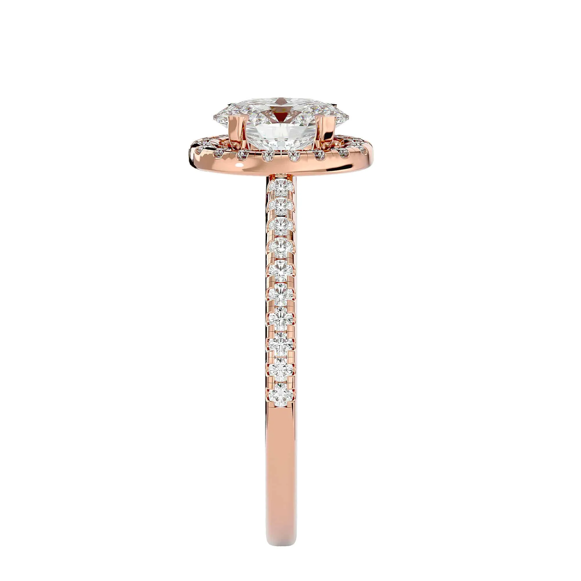 2.03ct Classic Oval Halo Engagement Ring
