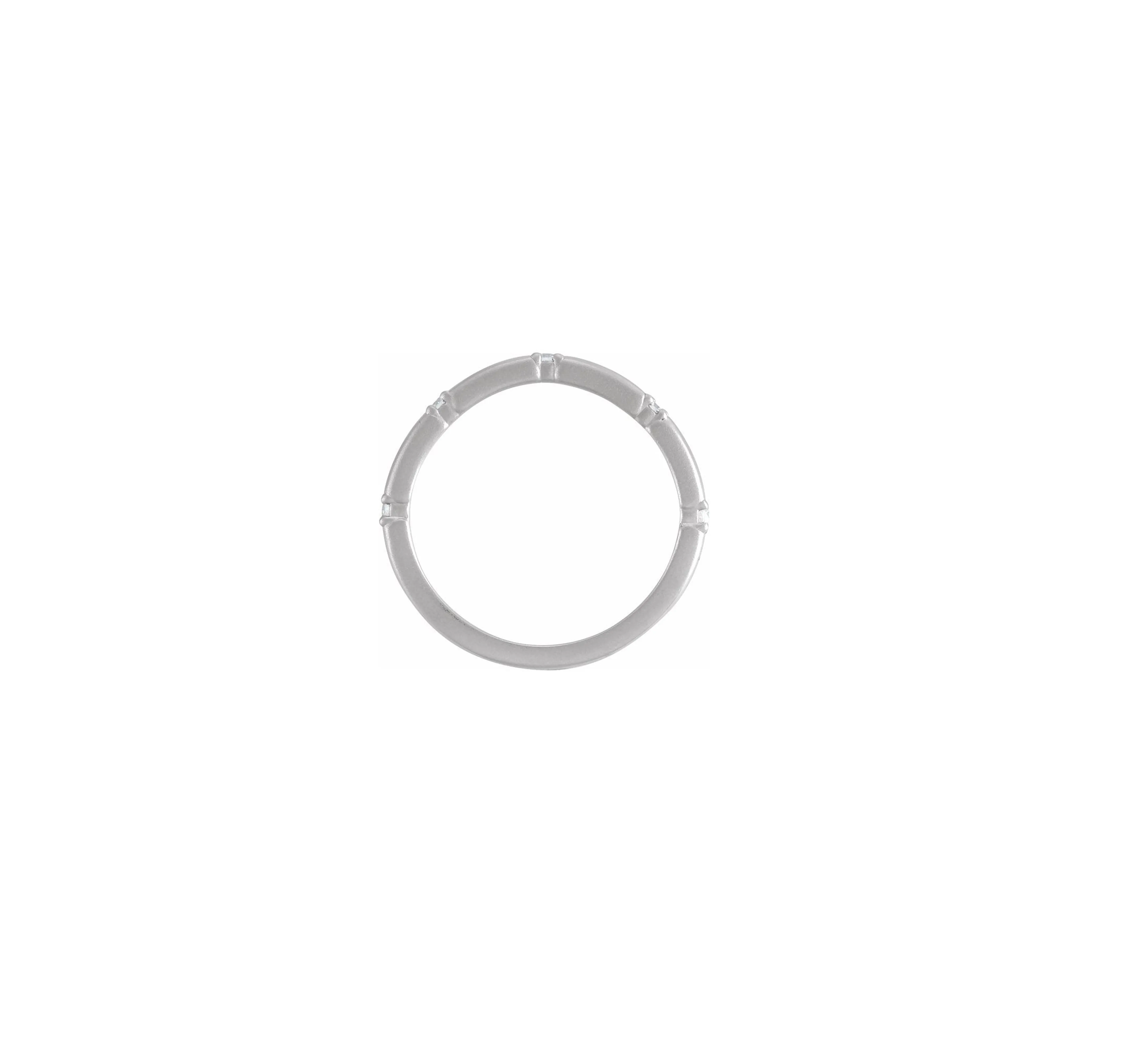 5 stone flush claw setting