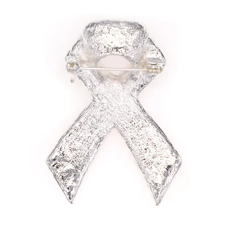 50x37mm Breast Cancer Awareness Cheer Love Pink Rhinestone Ribbon-Fashion Accessories-Holiday Gifts-Vintage Brooches-Perfect Gifts for Women