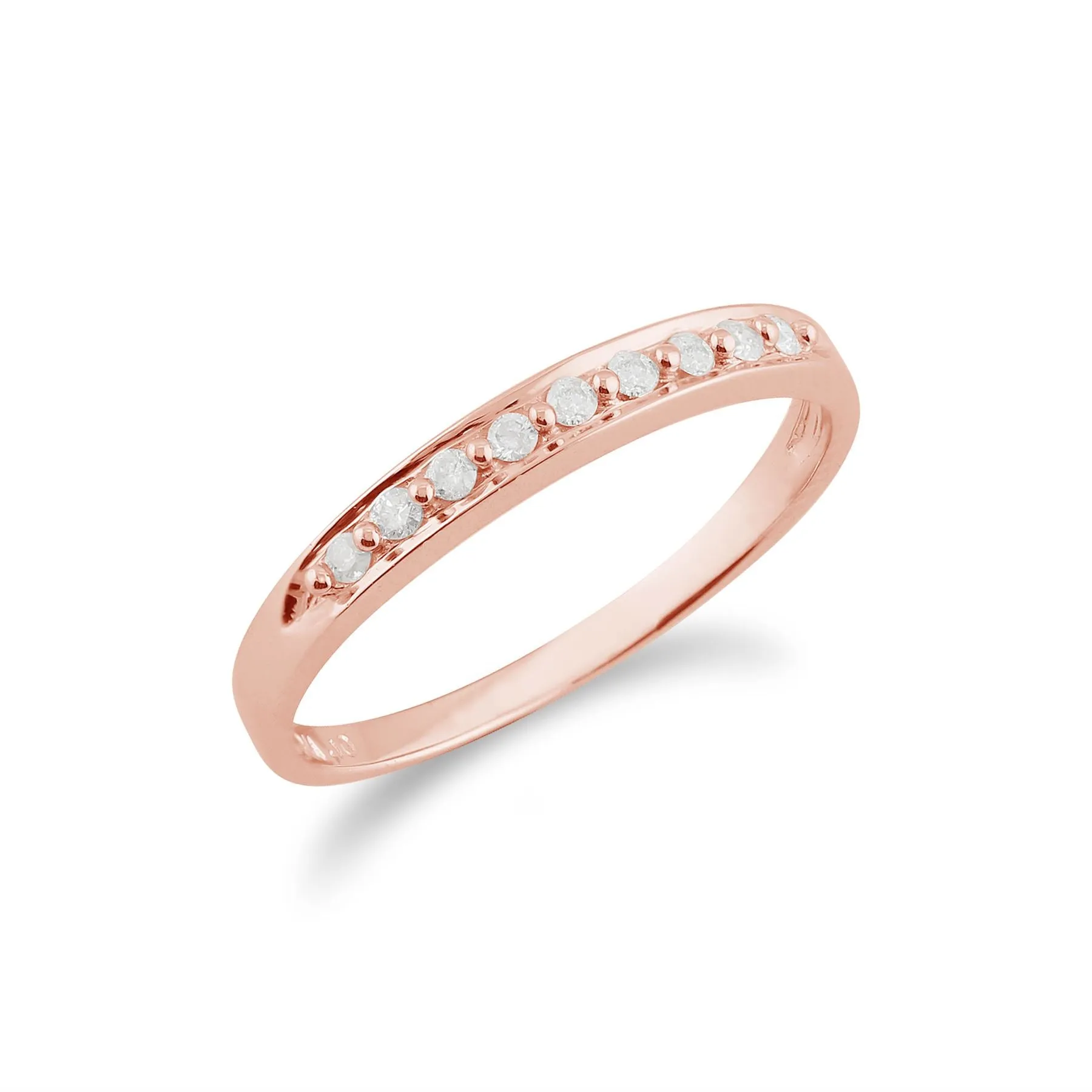 9 karat Rose Gold Diamant Ringe