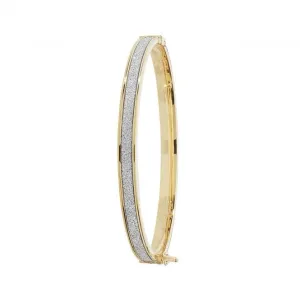9ct Yellow Gold Babies Hinged Bangle BN387B