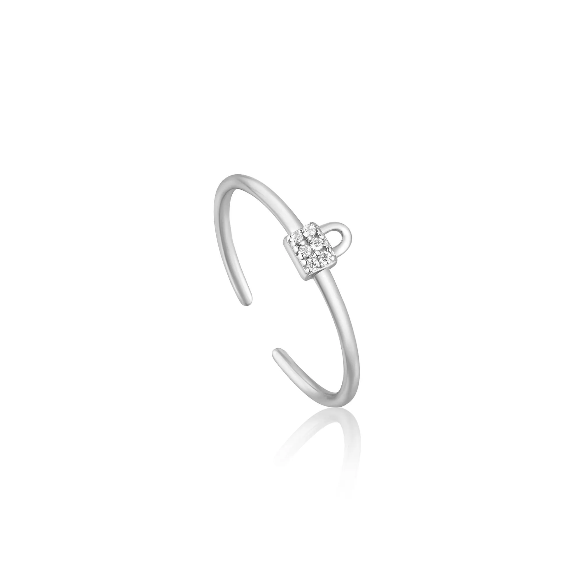 Ania Haie Padlock Sparkle Adjustable Rings