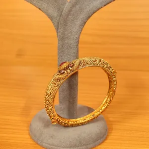 ANTIQUE REAL GOLD LOOK OPENABLE HANDCRAFTED BANGLES
