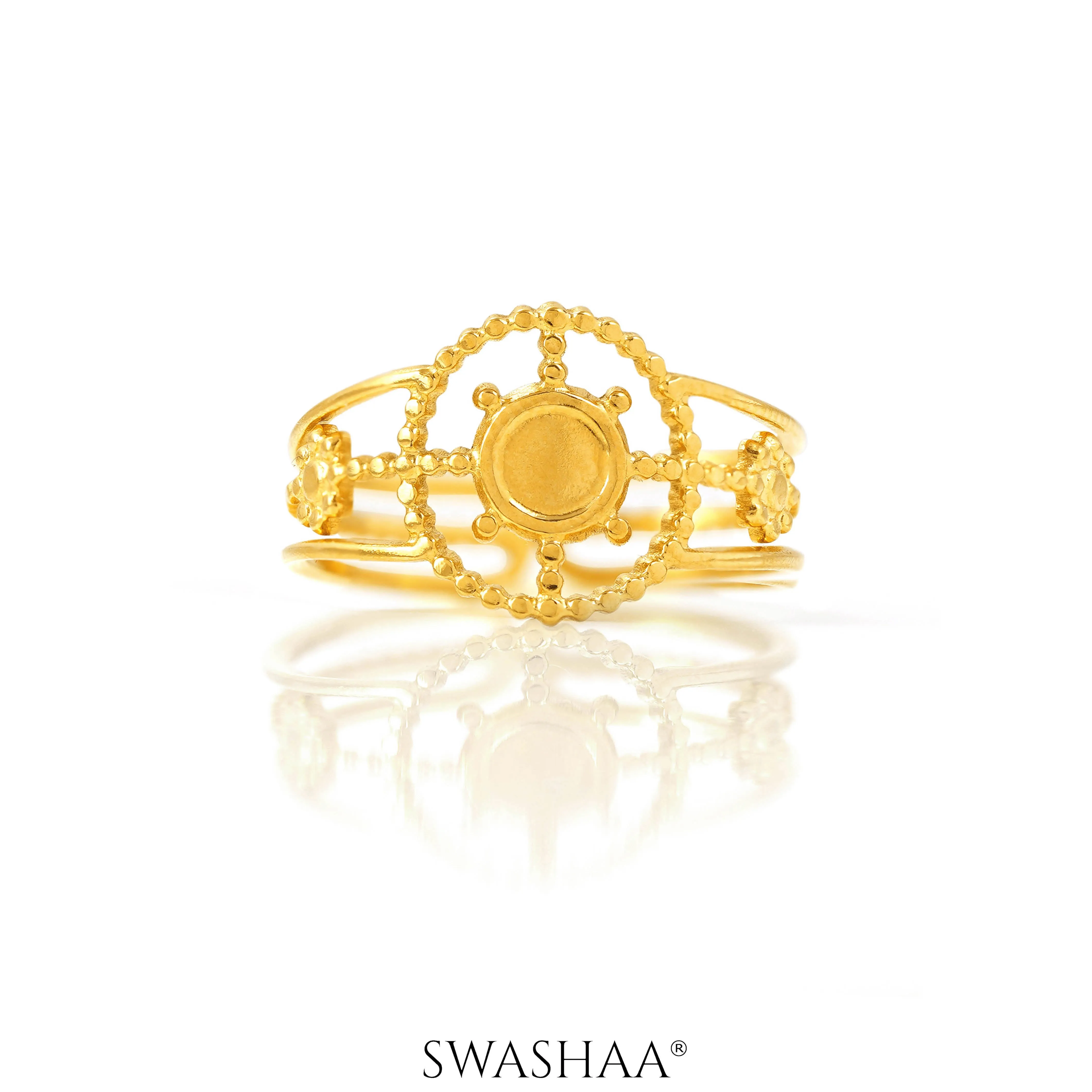 Aza 18K Gold Plated Ring