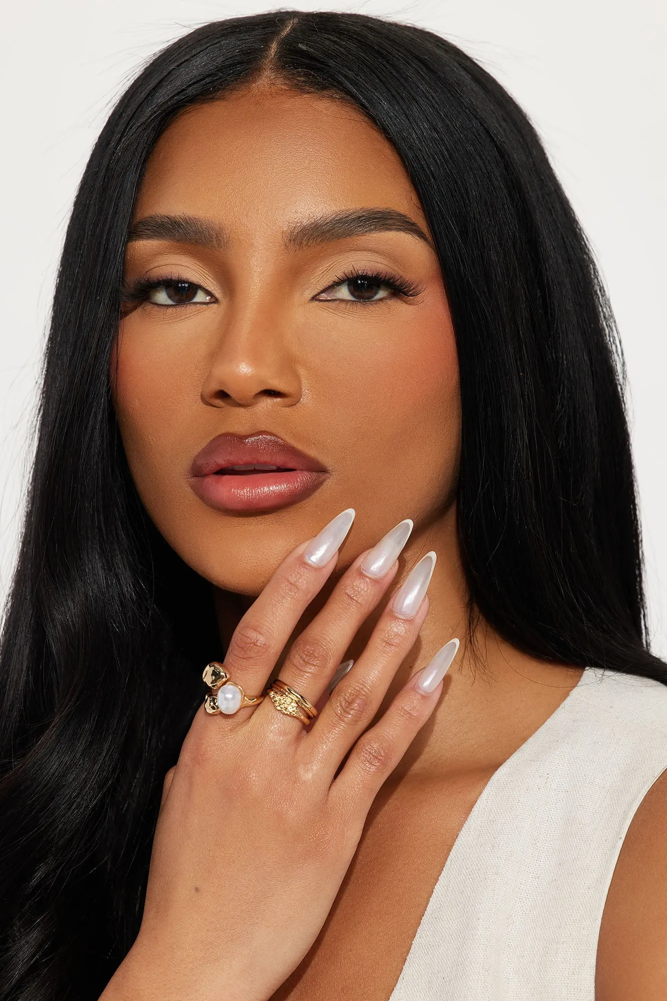 Basking In It 4 Piece Ring Set - Gold