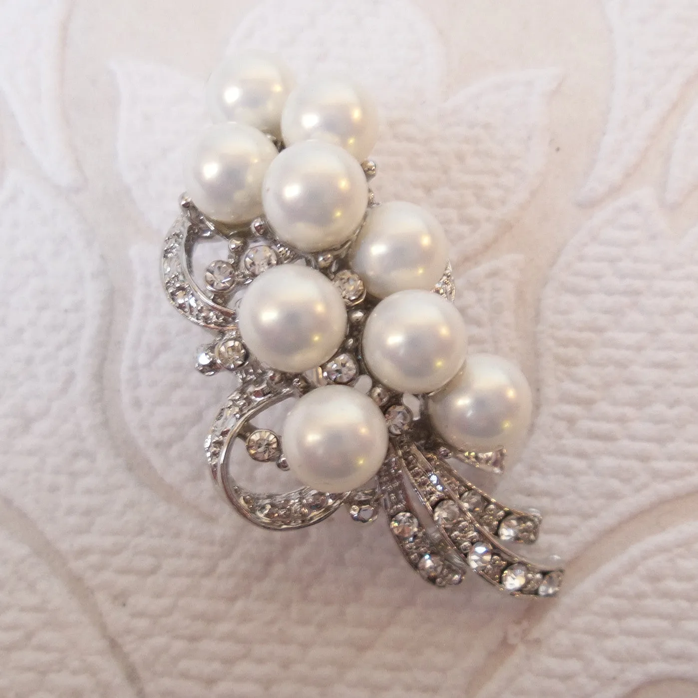 Bouquet Bridal Brooch Pearl Wedding Pin