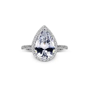 CARAT* London Luella Pear Borderset Ring
