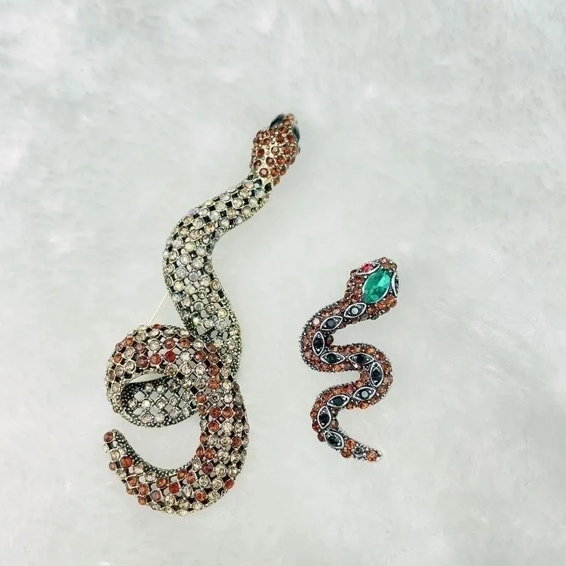 Casual Glam Pin Snake Alloy Rhinestones Unisex Brooches