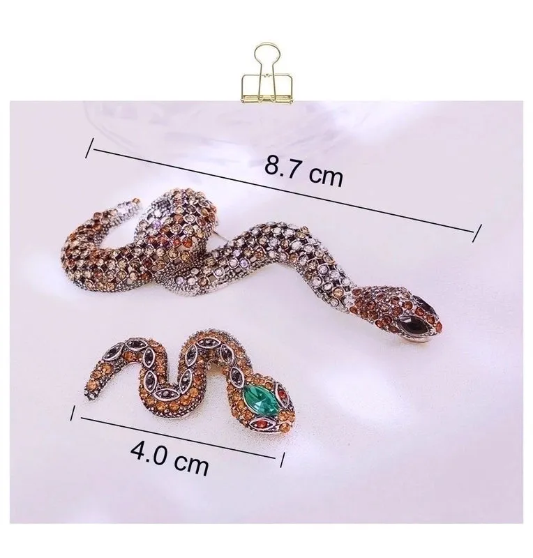 Casual Glam Pin Snake Alloy Rhinestones Unisex Brooches
