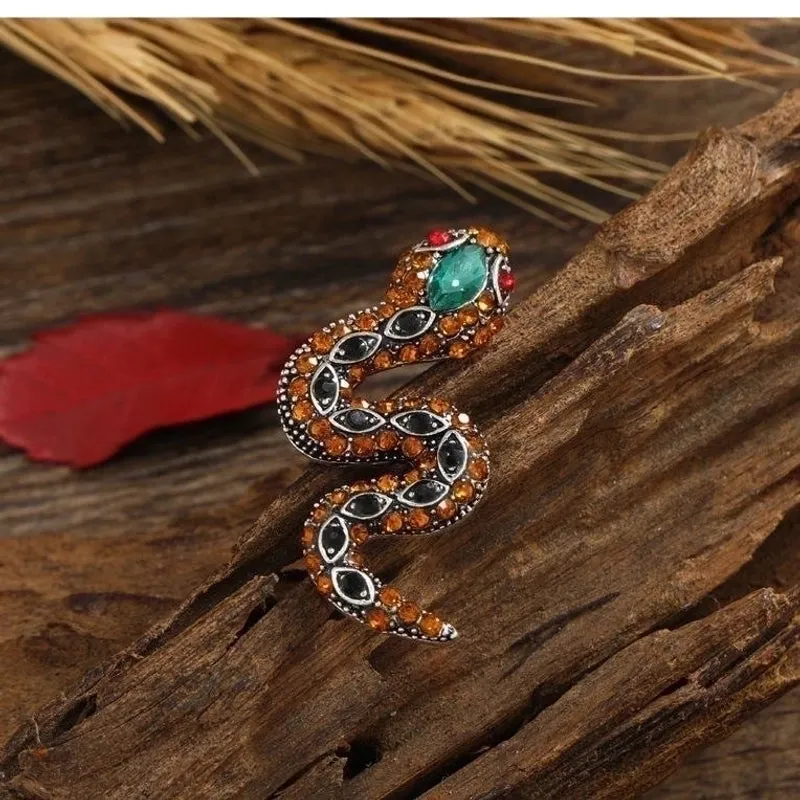 Casual Glam Pin Snake Alloy Rhinestones Unisex Brooches
