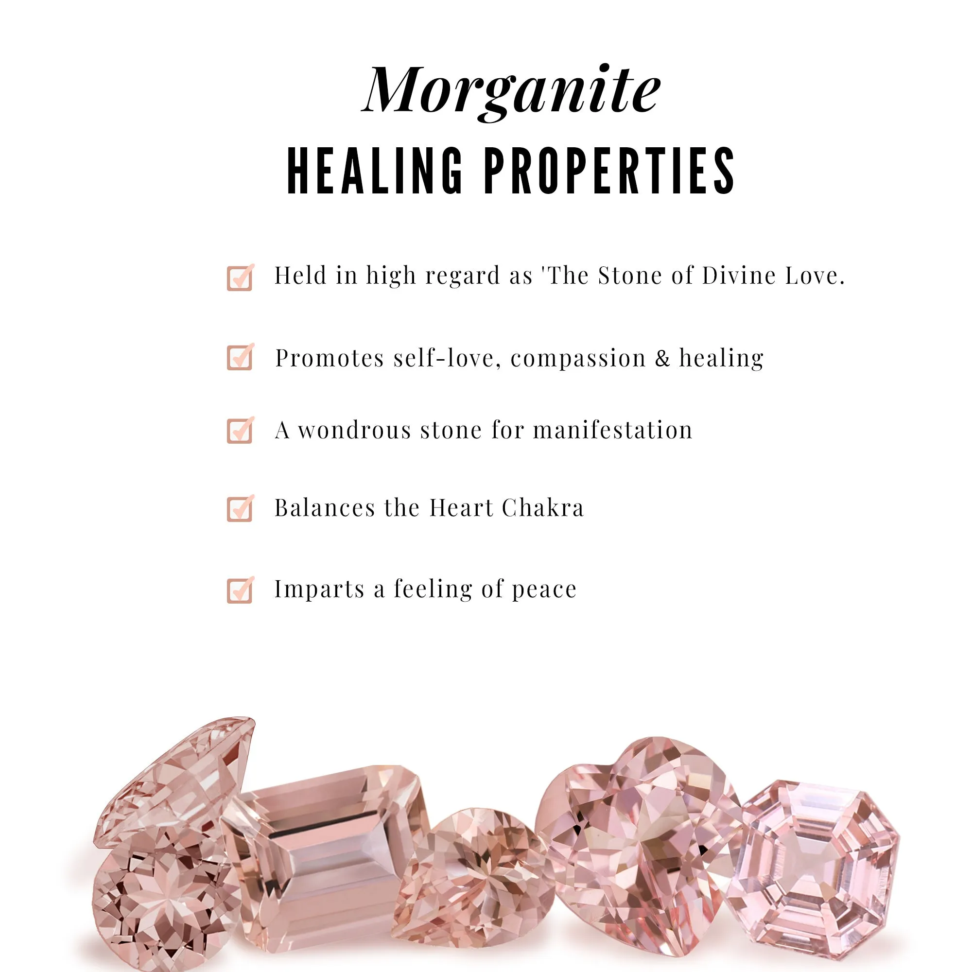 Certified Vintage Style Morganite Engagement Ring with Diamond