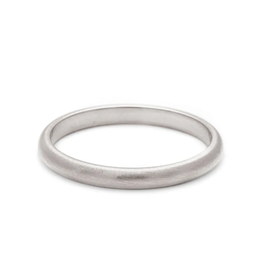 Classic Half Round Band - 14k Gold, 2mm