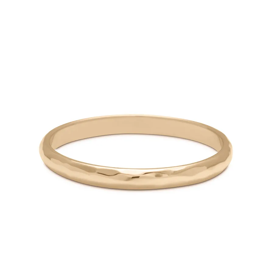 Classic Half Round Band - 14k Gold, 2mm