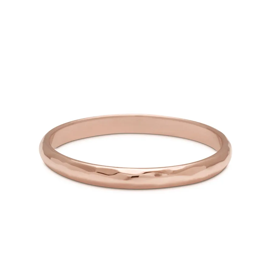 Classic Half Round Band - 14k Gold, 2mm