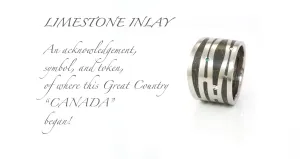 Crushed Limestone inlay with diamonds