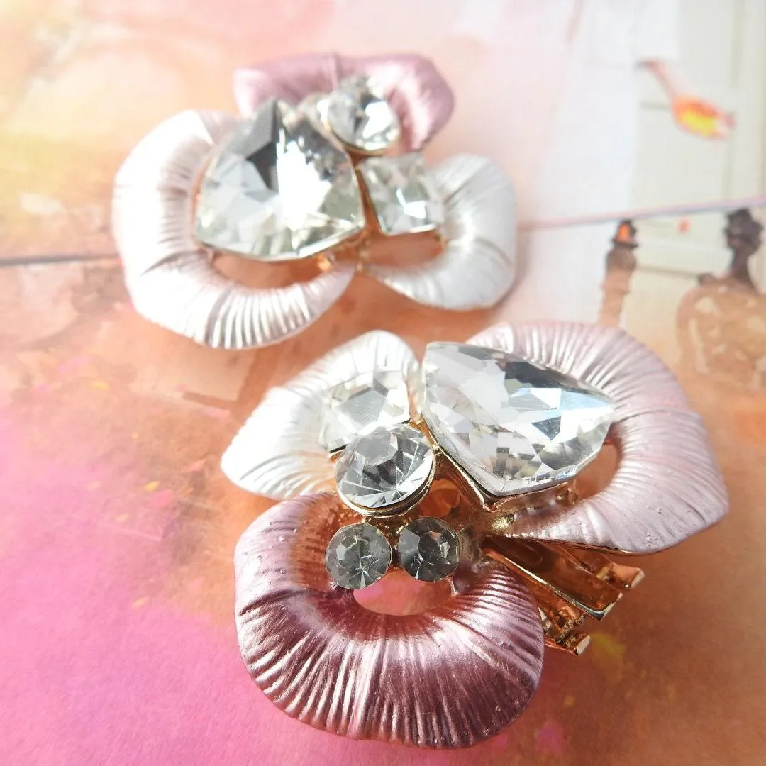 Crystal shoe clips