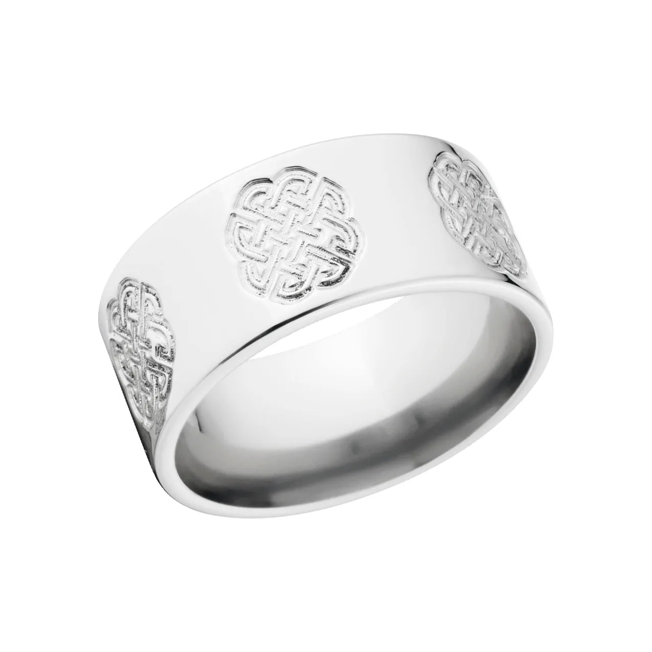 Custom Carved Celtic Rings, Cobalt Wedding Band