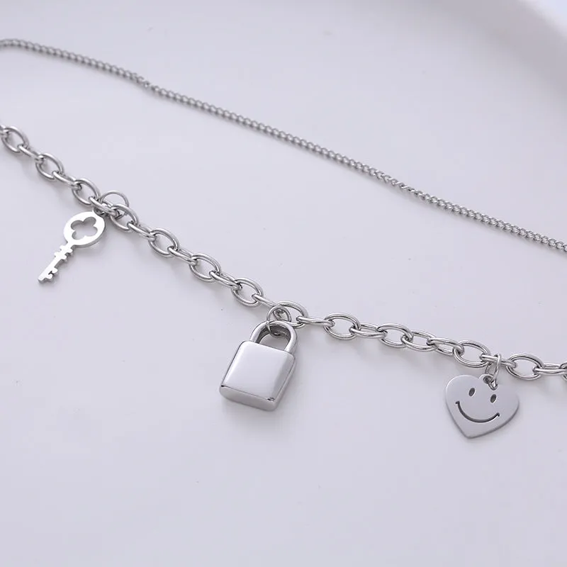Cute & Edgy Women Cloud Star Titanium Steel Bracelets
