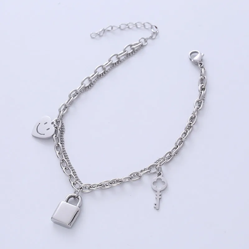 Cute & Edgy Women Cloud Star Titanium Steel Bracelets
