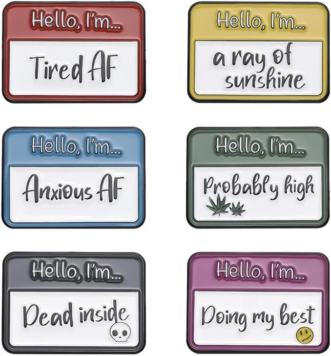 Cute Enamel Pin Art Badges Brooch Cute Hard Enamel Laple Pins for Woman Man DIY Crafts for Clothing Jackets Bags Accessories