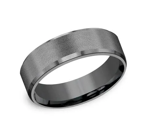 Darkened Tantalum, Textured Center Band