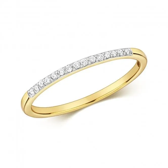 Diamond Jewellery 9ct Yellow Gold Diamond Eternity Ring RD804