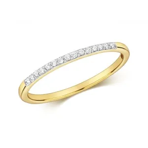 Diamond Jewellery 9ct Yellow Gold Diamond Eternity Ring RD804