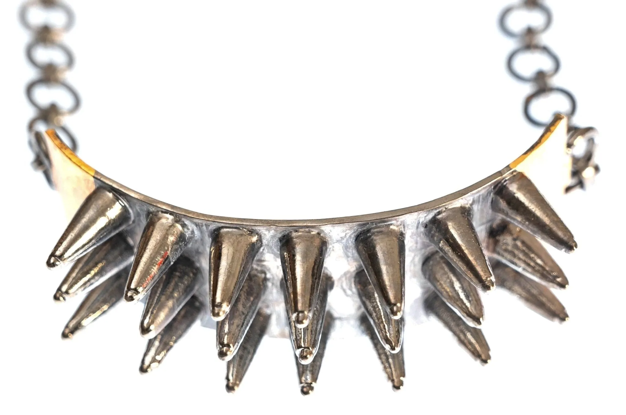 Edgy Elegance Dual Color Spike Bracelet