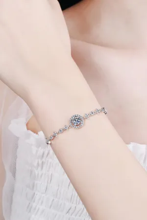 Elegant Lab-Grown Diamond Sterling Silver Bracelet with Authenticity Certificate and Warranty