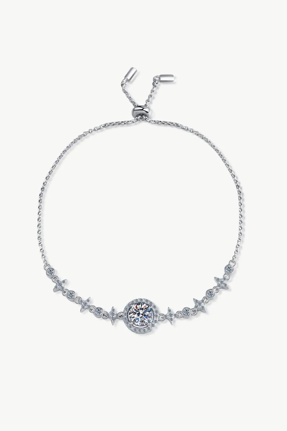 Elegant Lab-Grown Diamond Sterling Silver Bracelet with Authenticity Certificate and Warranty