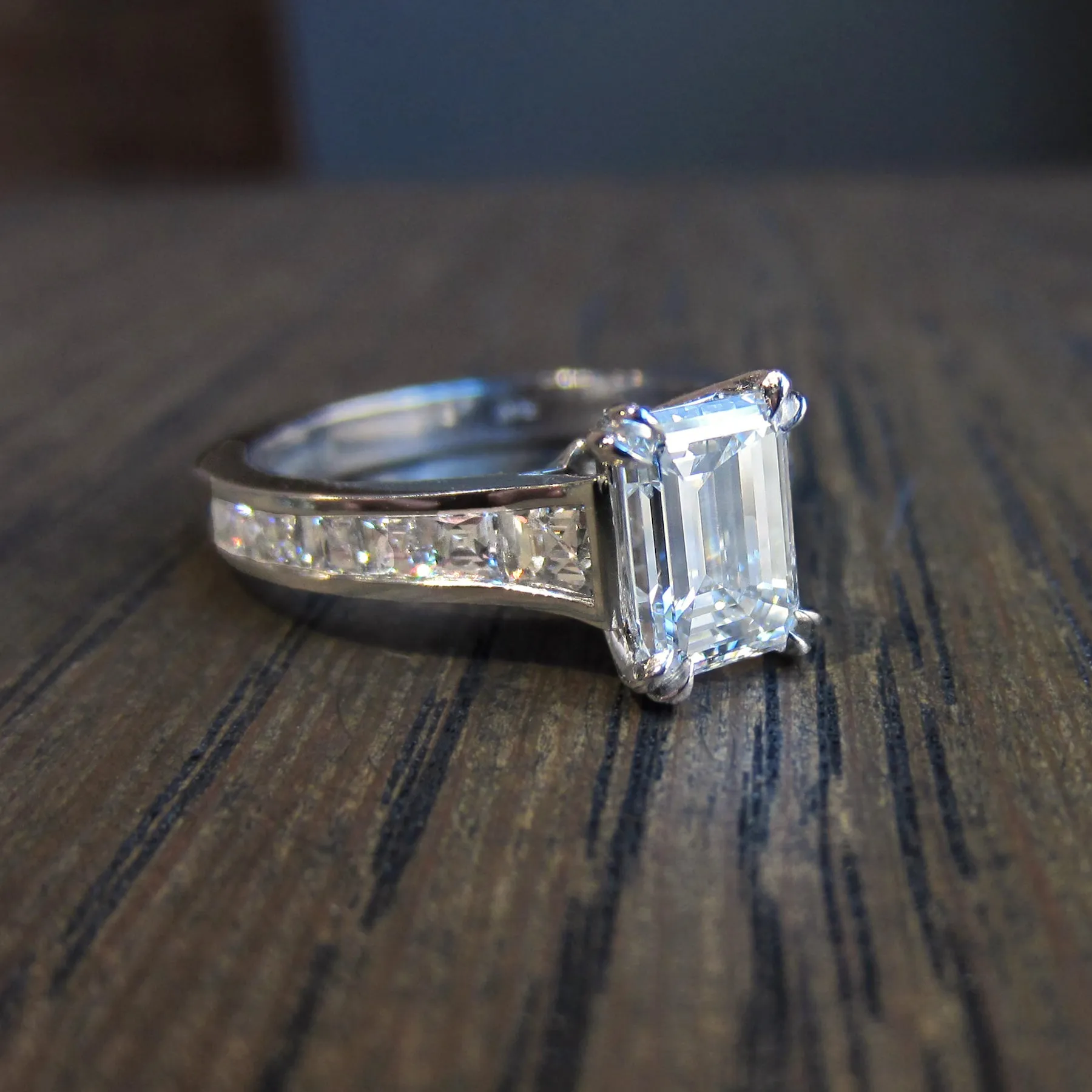 Emerald Cut Engagement Ring