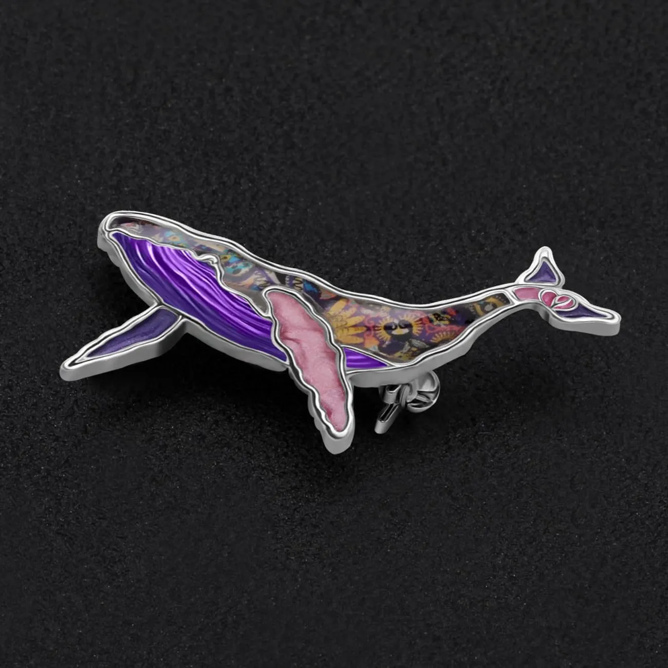 Enamel Alloy Cute Ocean Animal Whale Brooch Pins for Women Girls Sea Life Brooches Scarf Summer Jewelry for Beach Party Vacations Christmas Gifts Charms