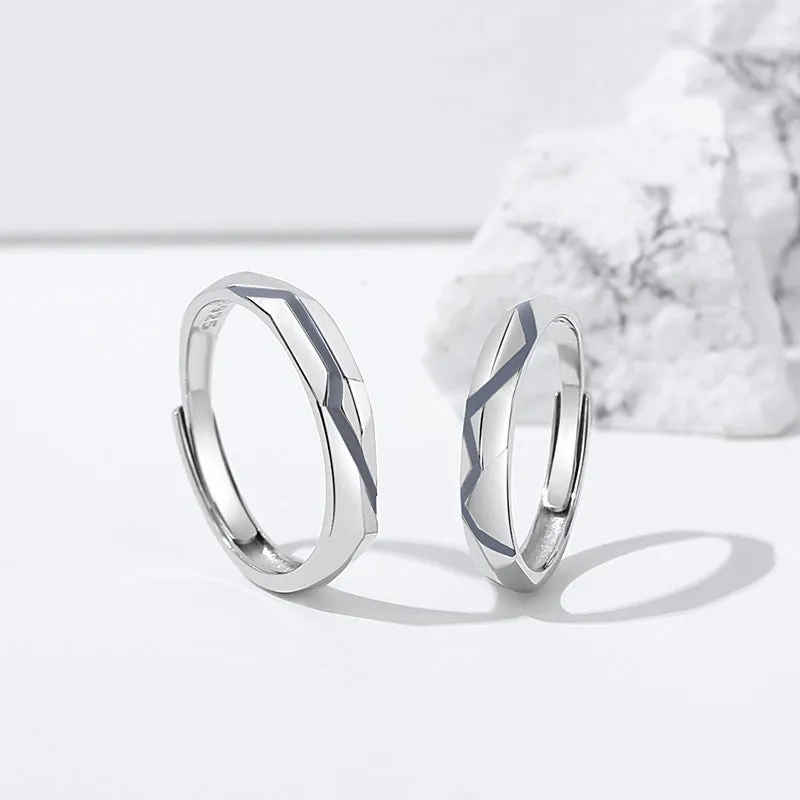 Engravable Matching Engagement Rings for Couples