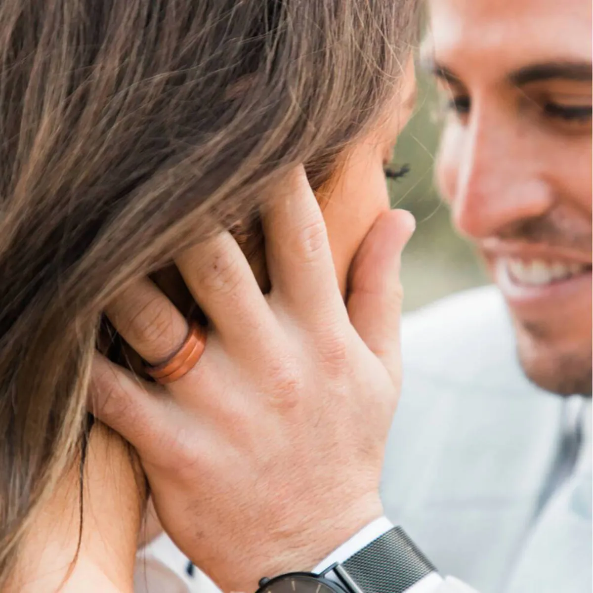 Enso Rings Classic Contour Elements Series Silicone Ring - Rose Gold
