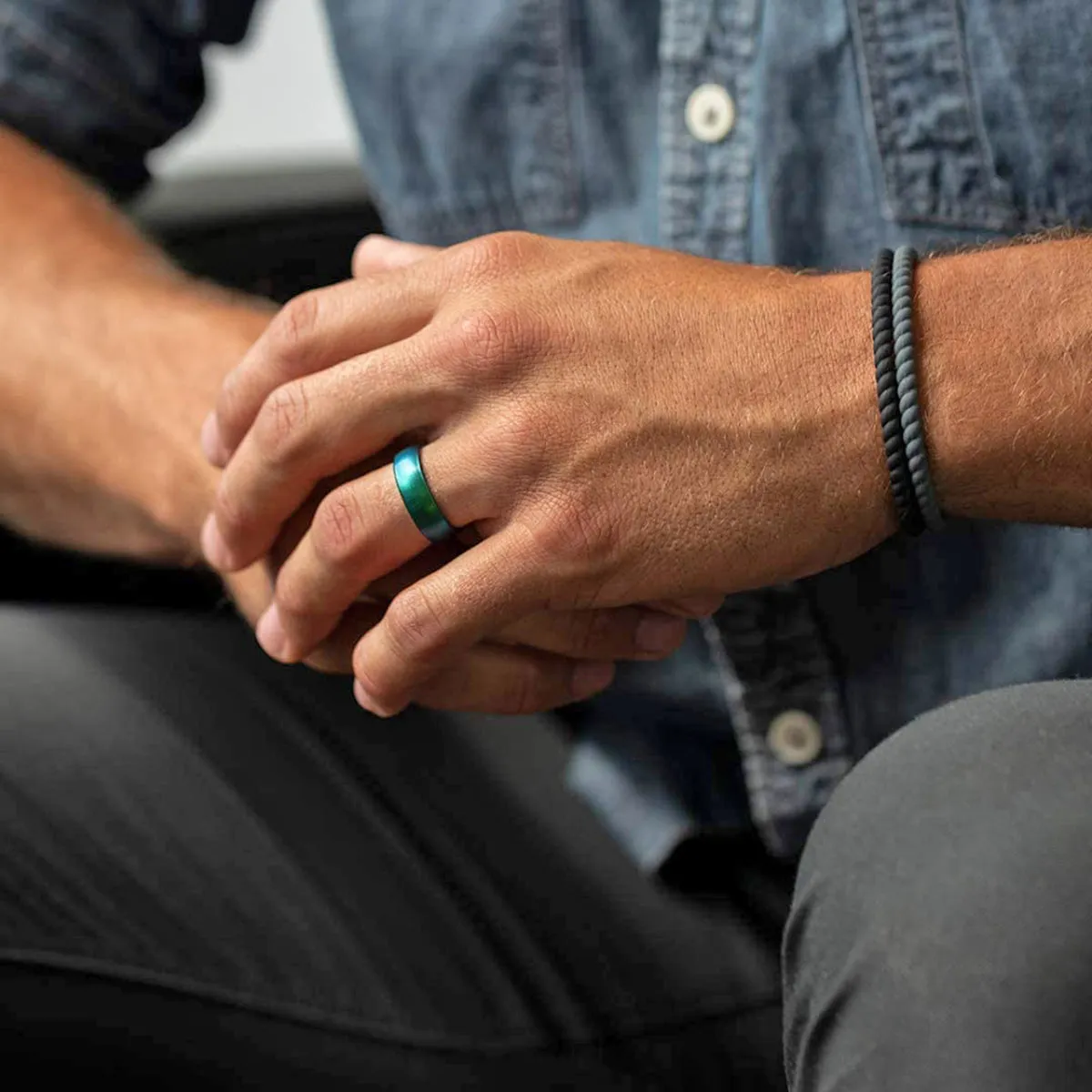 Enso Rings Classic Legends Series Silicone Ring - Poseidon