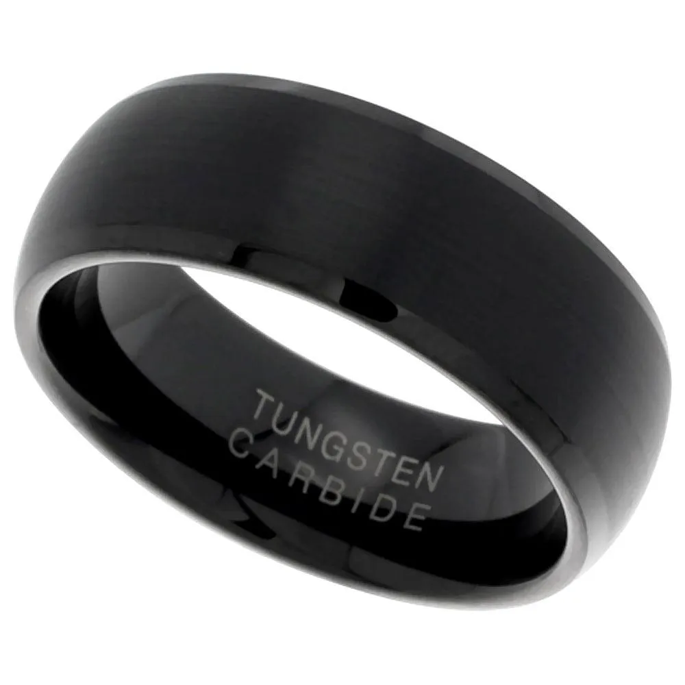 EXQUISITE MEN'S 8MM TUNGSTEN WEDDING RING