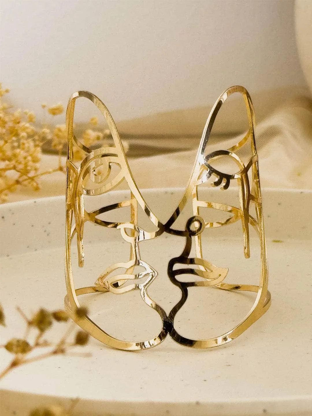 Face Shaped Stainless Steel Handcuff