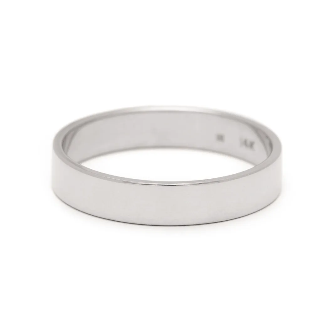 Flat Band - 14k Gold, 4mm