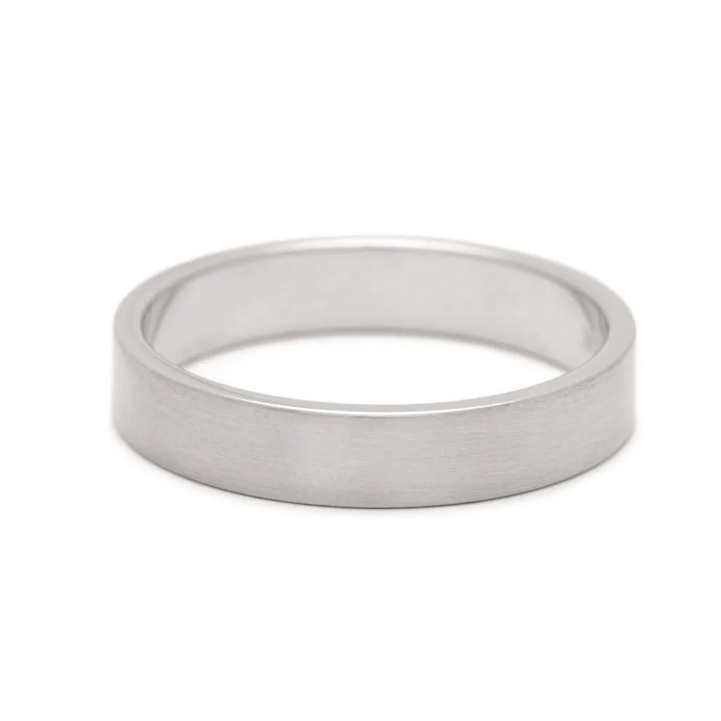 Flat Band - 14k Gold, 4mm
